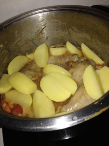 cuisse et pomme de terre
