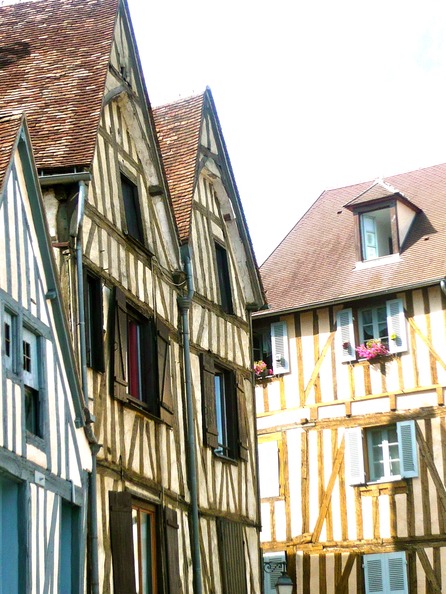 Maison à pans de bois à Auxerre en Bourgogne